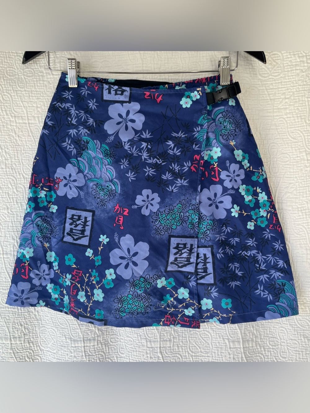 Terry Vintage Cycling Skort Skirt with Chamois Lined 2006 Bike Shorts USA Floral